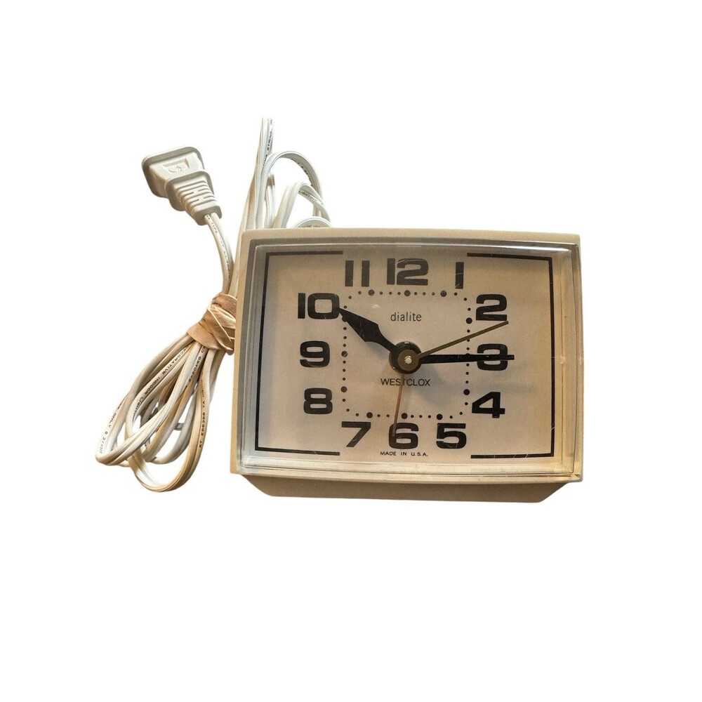 Dialite Westclox Vintage Electric Alarm Clock